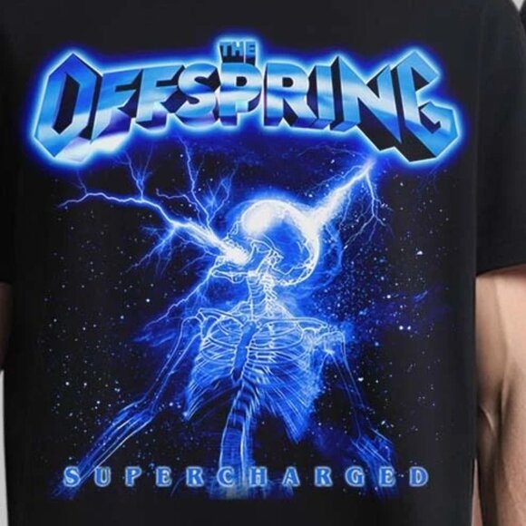 The Offspring Worldwide In 25 North American Supercharged Skeleton T-Shirt 141 - Picture 2 of 6